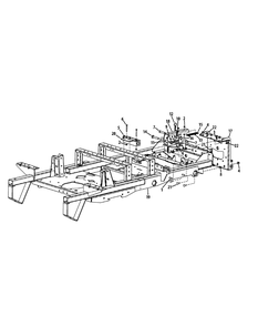 Frame Diagram and Parts List for S6031-KW 53DI8DU6050-31HP Cub Cadet Lawn Tractor